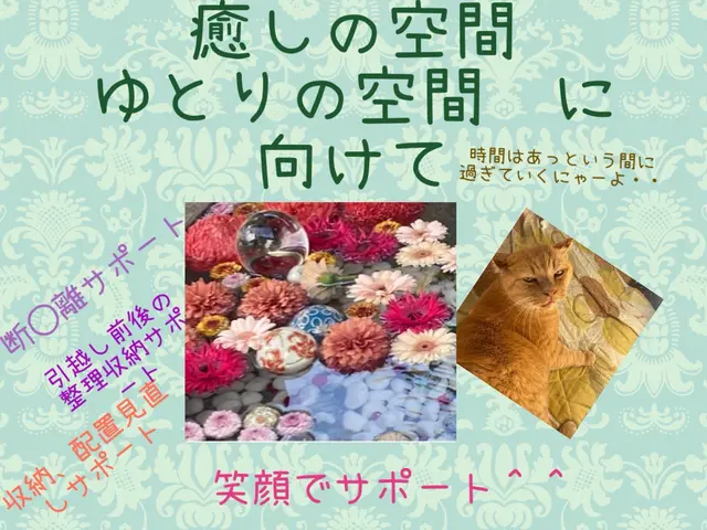 ご新規様問い合わせ女性家族向け【大きな整理、断◎離片付け】4時間以上推奨6時間迄サービスの画像