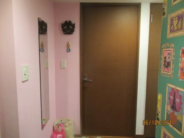 ★火災保険適用？★扉の穴を補修しシート一面貼りリペア★実質負担0円かも？★サービスの画像