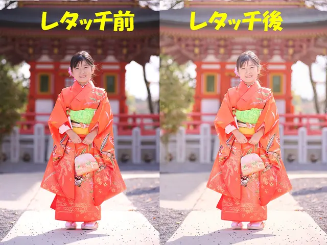 七五三1時間200枚以上！写真を全てレタッチ！　ふんわりとした作品に仕上げます！