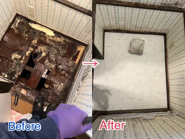 嫌な悩み事を根本改善。原因を、必ず一緒に確認・説明致します。水漏れ調査・修繕！サービスの画像