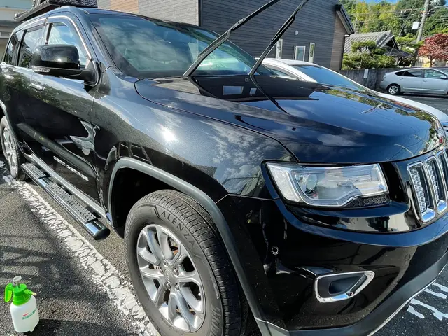 いつでもどこでも出張洗車にお伺い致します。水道、電気お借りしません。サービスの画像