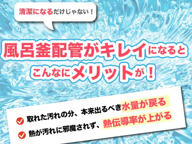 【風呂釜洗浄専門】確かな実績！FDA認可済の薬剤で風呂釜を徹底洗浄・除菌します！サービスの画像