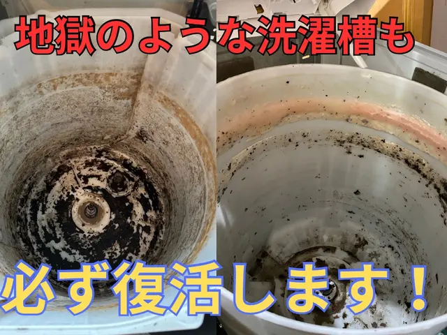 ☆くらしのマーケット出店記念☆   丁寧に作業をします、自分の洗濯機だと思って。サービスの画像