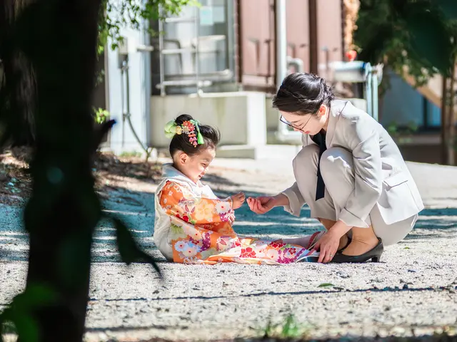 三姉妹パパが寄り添う安心の七五三撮影