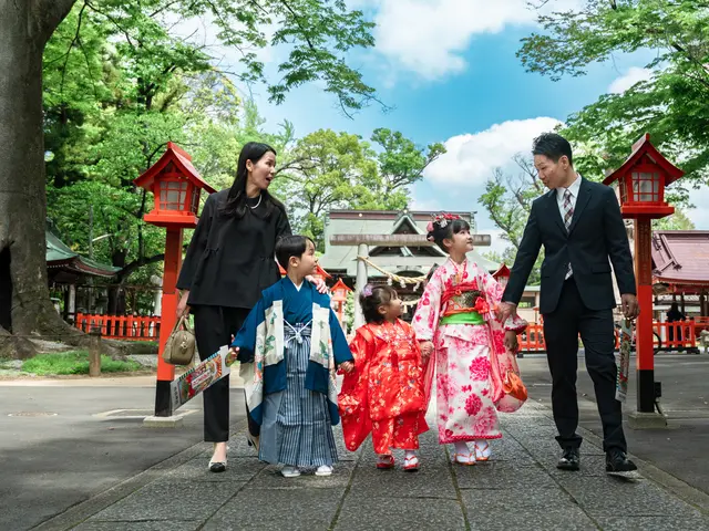 三姉妹パパが寄り添う安心の七五三撮影