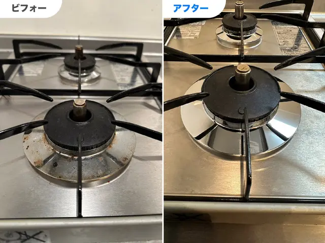 キッチンをパワースポットに！隅々までピカピカ！しつこい油汚れもスッキリきれいに。サービスの画像