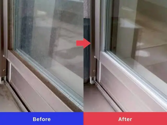 プロが行う窓清掃！花粉・黄砂も徹底洗浄！サッシ清掃込！網戸無料◎サービスの画像
