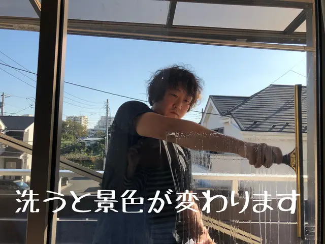 網戸は外して丸洗い/サッシ、ガラス、レールもピカピカに/雨戸、バルコニーも対応可サービスの画像