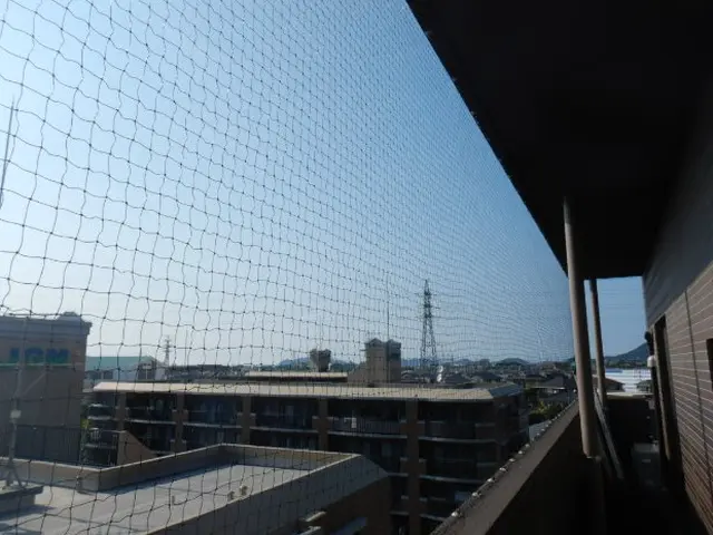 マンション等、防鳥ネット設置工事、戸建での太陽光パネル鳩対策工事サービスの画像