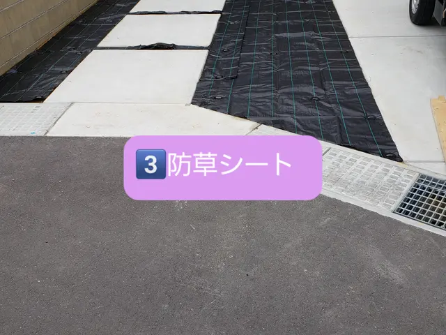 水勾配、きっちりとした整地します。サービスの画像