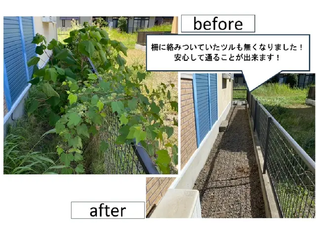 好評！11月以降になります◎雑草が無くなり気分スッキリ！手作業で確実に草むしりサービスの画像