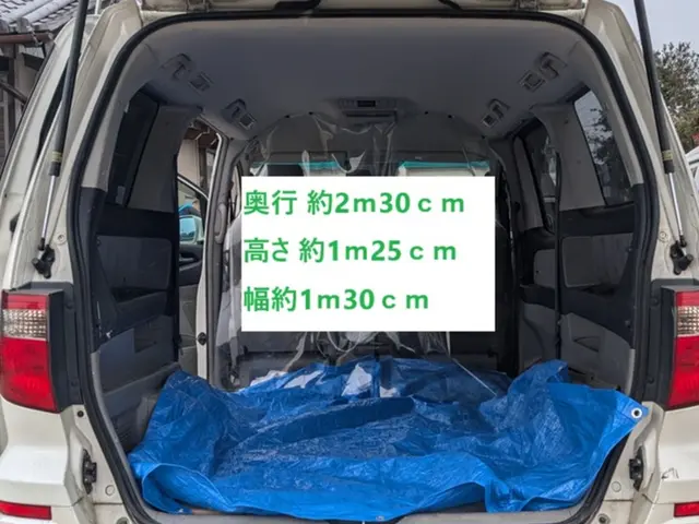 屋根ありの車でたっぷり詰め込めます！岐阜市から、地域密着サービスの画像