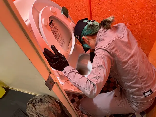 女性スタッフ♡ふち裏から尿石、着色までトイレのクリーニング♪サービスの画像