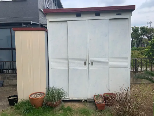 壊れたり不用になったスチール物置等を解体・回収致します♪不用品回収も回収可能ですサービスの画像