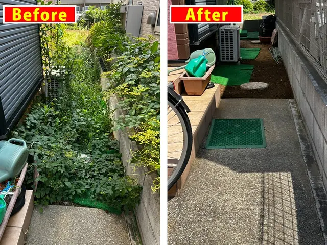 「心をこめて、一本一本。」 手作業だからこそできる、丁寧な草むしり。サービスの画像