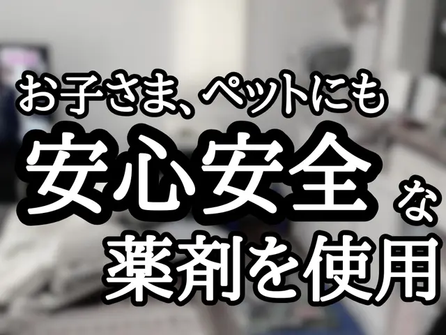 《最短即レス即日対応》納得価格の徹底施工！その他の不快害虫までついでに予防しますサービスの画像