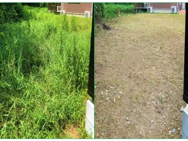 【お庭ケアサービス】空地・お庭・斜面・駐車場の草刈りはお任せください！サービスの画像