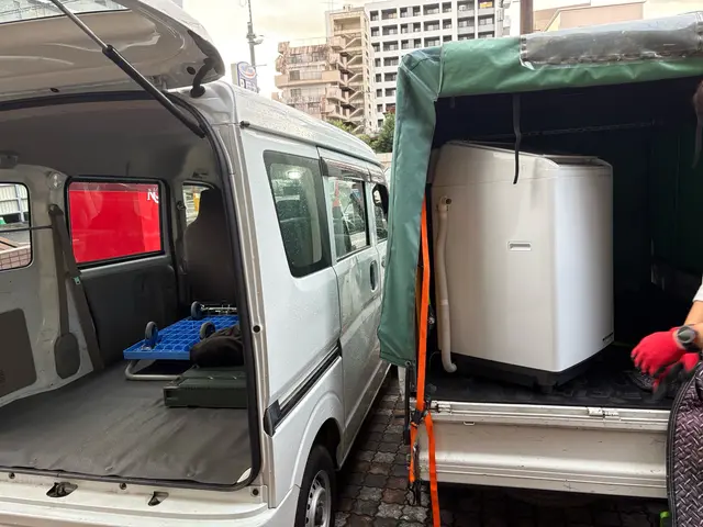 「軽バンで安心・きれい！即レスで最短翌日対応」サービスの画像