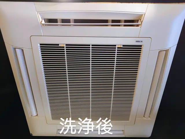 家庭用天井エアコン、業務用天井エアコンを徹底洗浄！サービスの画像