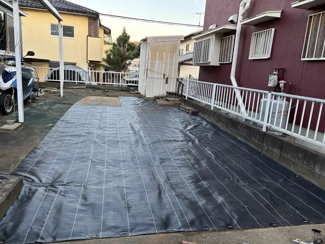 防草シート施工～お庭の草対策まるっとお任せ～サービスの画像