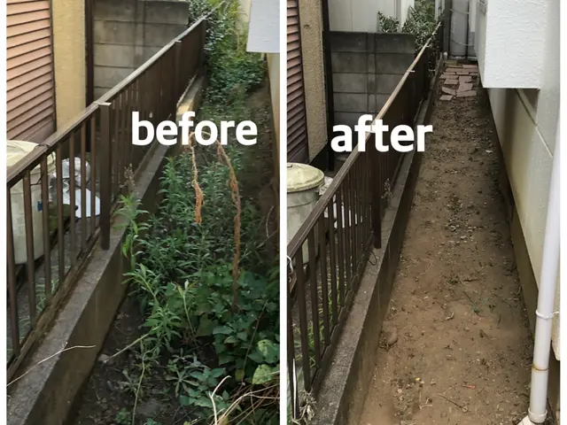 ◆お庭を覆い尽くす雑草を綺麗に刈取ります◆◎芝刈り対応できます【見積無料】◎サービスの画像