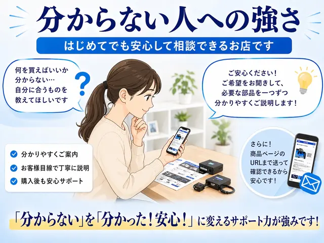 愛車を好きになるキッカケになるをモットーに親身にご対応させていただきます！サービスの画像