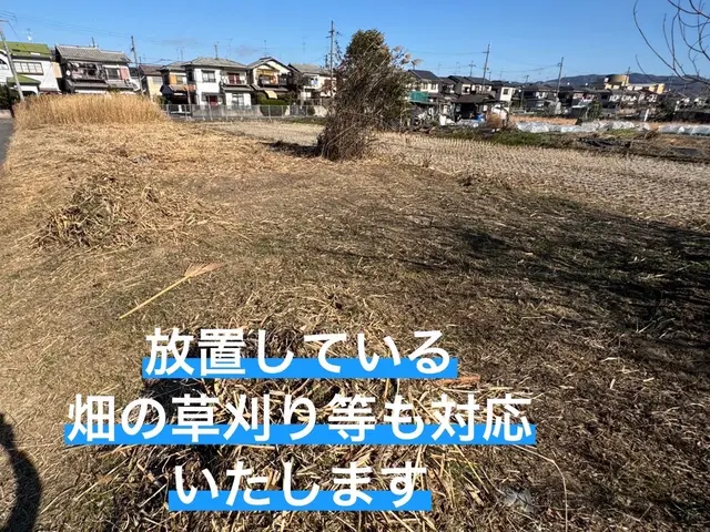 草刈り機、手作業なんでもやりますサービスの画像