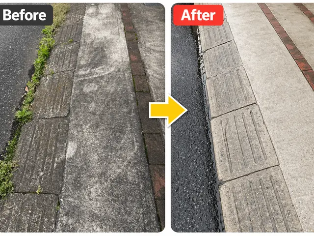 「見違える清潔感！駐車場の汚れ・コケ徹底洗浄」サービスの画像
