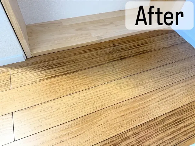 茨城県内出張費無料！ 安全・フローリング修繕　匂いの少ない施工も可能です！サービスの画像