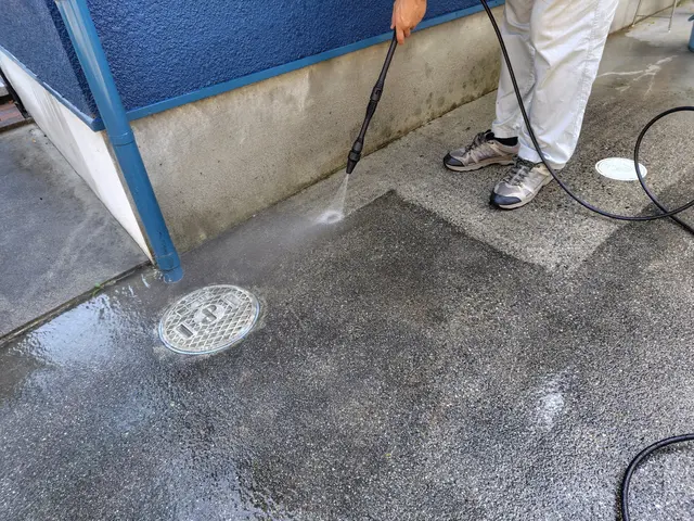 高圧洗浄で黒ずみスッキリ！サービスの画像