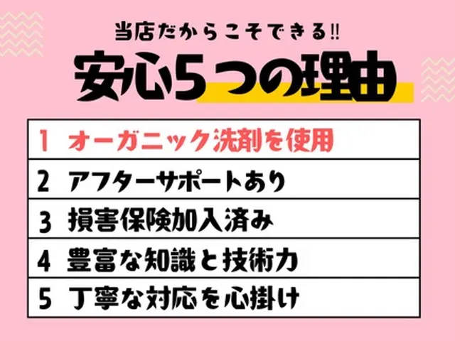 プロ技！スチーム洗浄で手強いシミ，悪臭を退治☆持ち込みなら当日対応可能◎サービスの画像