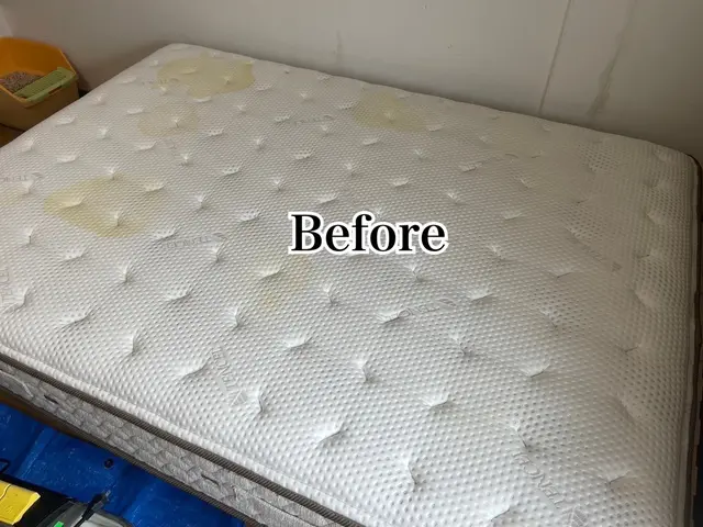 マットレス洗浄お任せください！当社開発お子様にも優しい専用洗剤使用サービスの画像