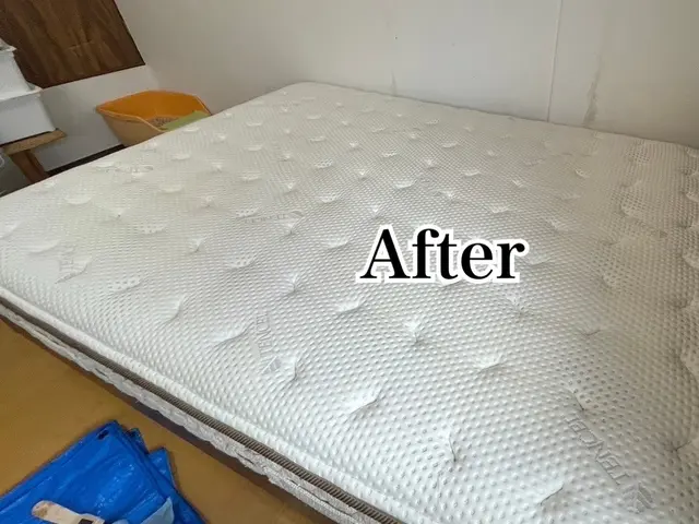 マットレス洗浄お任せください！当社開発お子様にも優しい専用洗剤使用サービスの画像