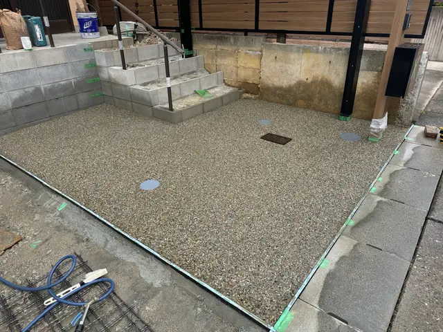 お庭→駐車場作り替えれます！庭屋寛(くつろぎ)くらマアワード口コミ賞頂きました！サービスの画像