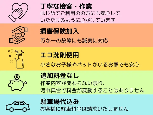 【国家資格ハウスクリーニング技能士が訪問】○非喫煙者○安心○丁寧☆抗菌サービス☆サービスの画像