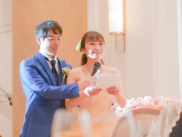 式場でのウェディングの写真撮ります！