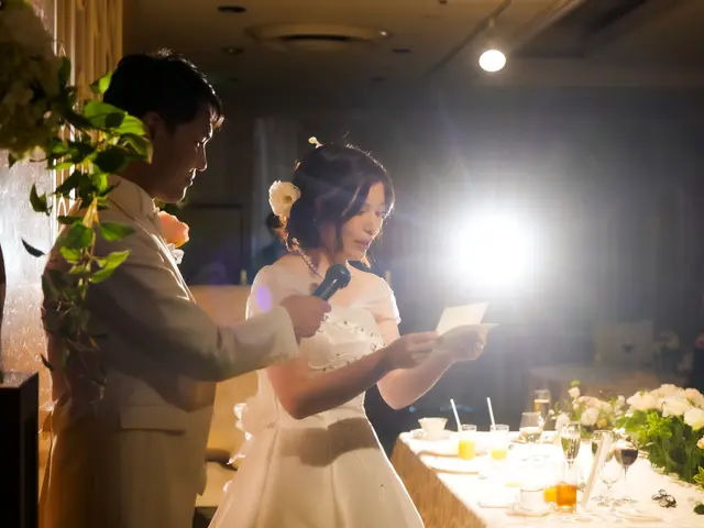 式場でのウェディングの写真撮ります！