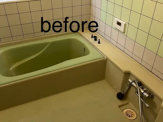 ひんやり浴室床に！汚損床に！ヒートショック対策・転倒防止に！お風呂の床シート施工サービスの画像