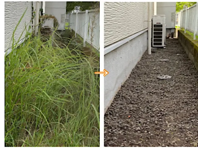 草むしり（手作業）【損害保険加入済みで安心◎】営業時間外のご相談も受付可能です！サービスの画像