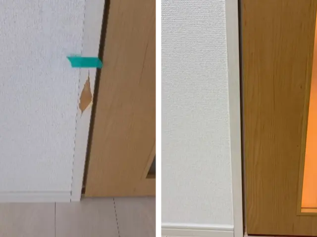 フローリングのへこみキズ、線キズなど様々なキズに対応します！サービスの画像