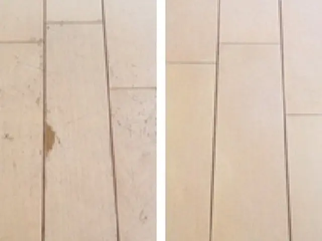 フローリングのへこみキズ、線キズなど様々なキズに対応します！サービスの画像