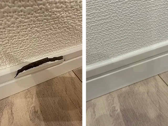 フローリングのへこみキズ、線キズなど様々なキズに対応します！サービスの画像