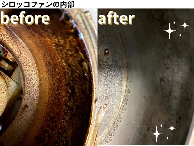 品質重視のため作業完了時にビフォアーアフターのお写真をご確認いただいてます！サービスの画像