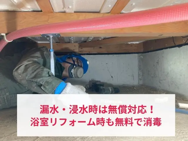 事前調査10月31日～☆工事11月20日～☆最高品質のシロアリ駆除サービスサービスの画像