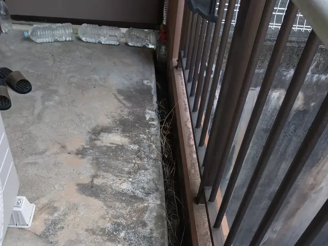 高圧洗浄使用して汚れたバルコニーをキレイに！サービスの画像