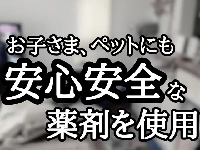 《年中無休》納得価格の徹底施工！その他の不快害虫までついでに予防します！サービスの画像