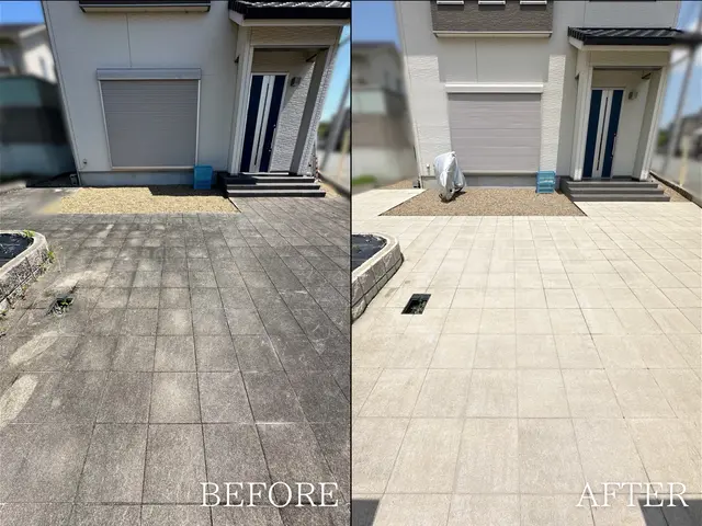 玄関アプローチ洗浄【高圧洗浄】◎完全自社施工サービスの画像