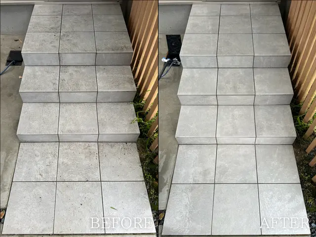 玄関アプローチ洗浄【高圧洗浄】◎完全自社施工サービスの画像