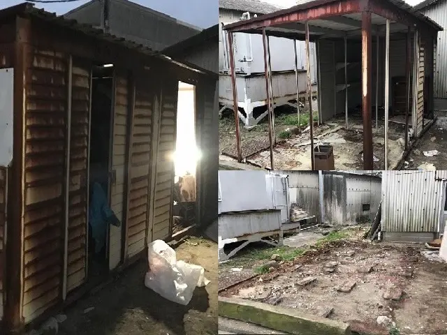 物置解体は当店にお任せください！鍵付き状態の良い物は買取します。サービスの画像