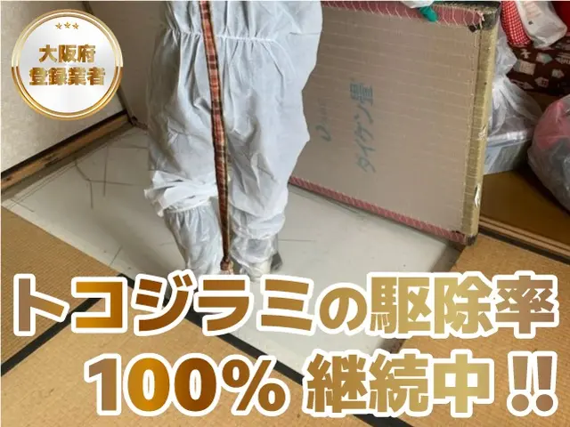 【大阪府知事登録業者】 ★安心の1年保証★現在駆除率100％●完全自社施工店●サービスの画像